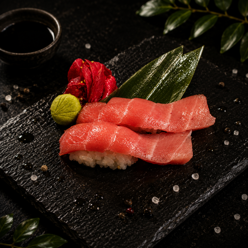 tuna chutoro nigiri
